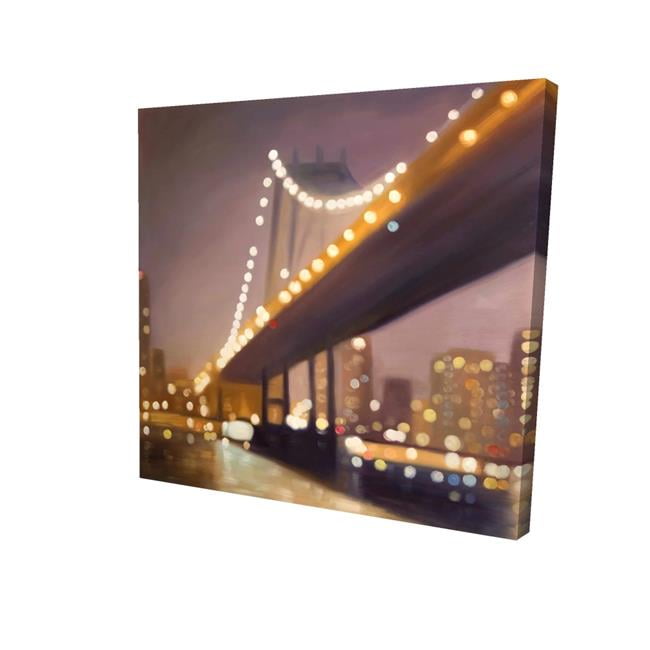 8 x 8 in. New-York At Night-Print on Canvas