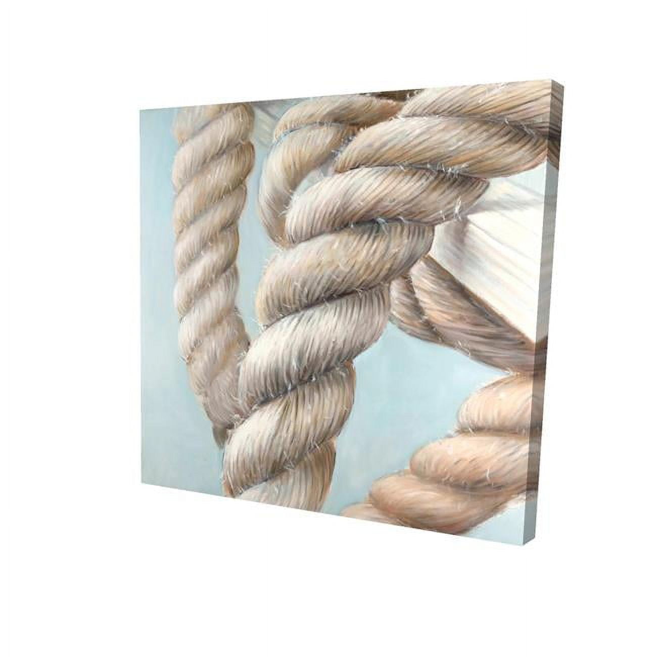 12 x 12 in. Boat Rope Knot Closeup-Print on Canvas