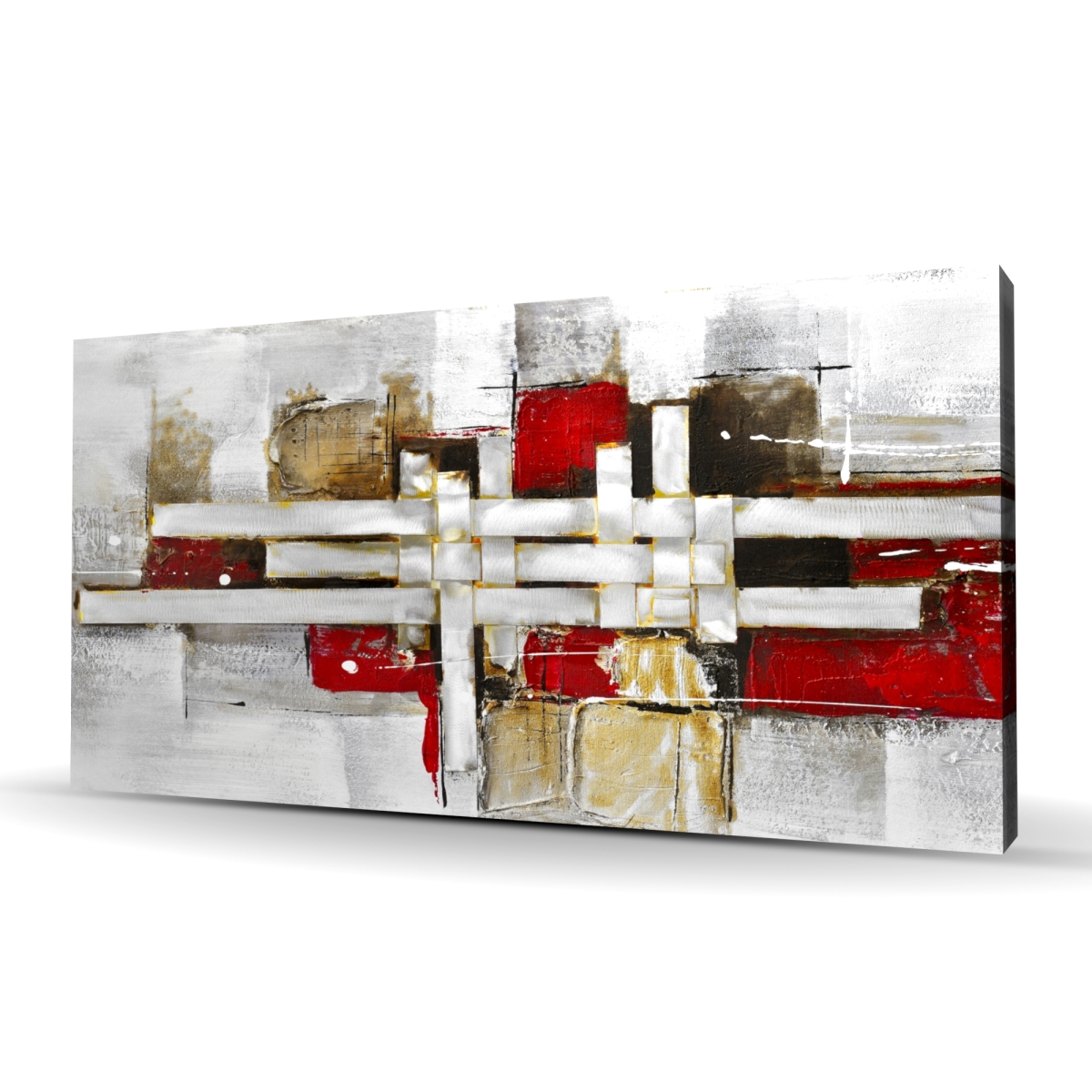 C1RC24487DVXN2 24 x 48 in. Abstract Intertwining Shapes - Industrial Canvas for Home Decor