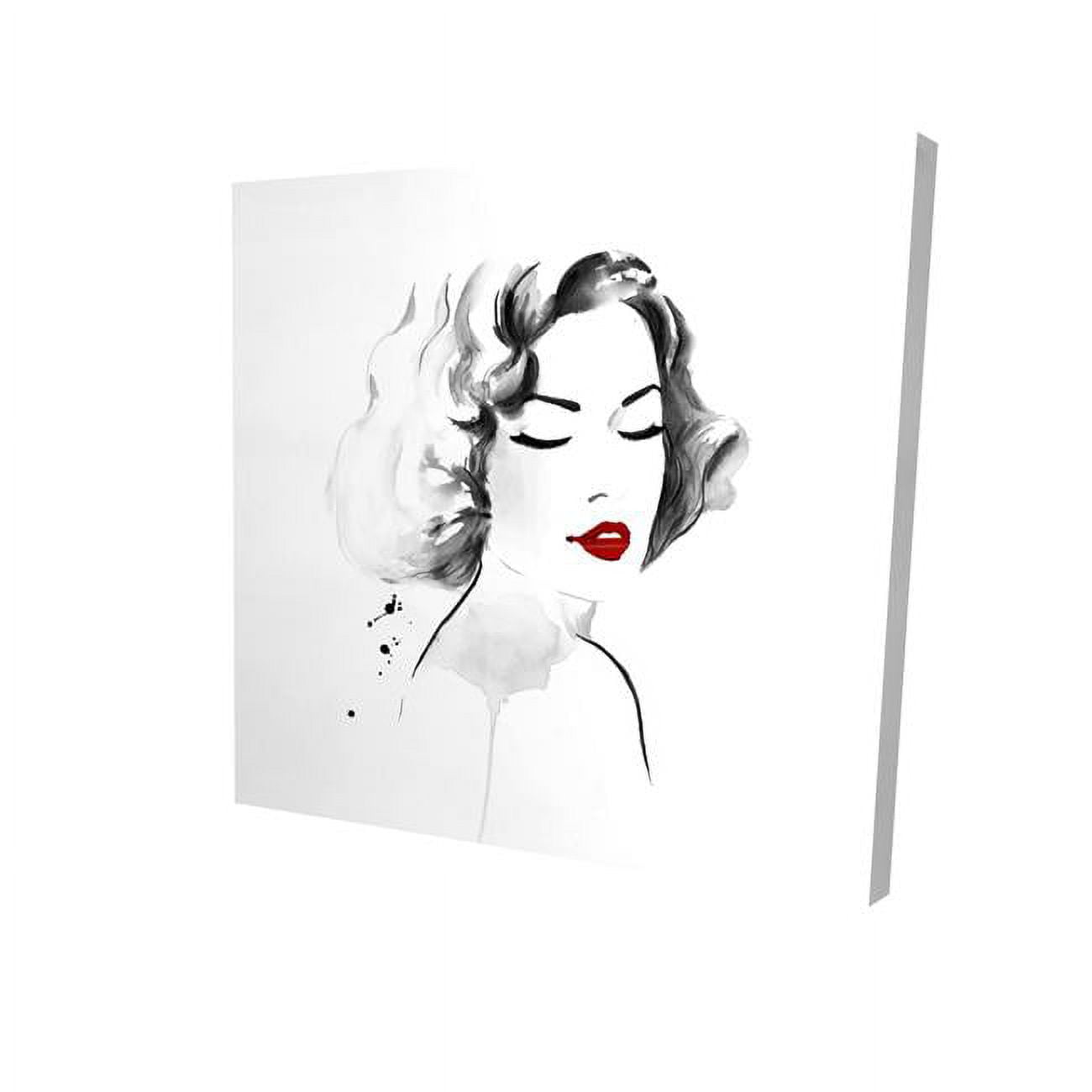 16 x 16 in. Watercolor Woman-Print on Canvas