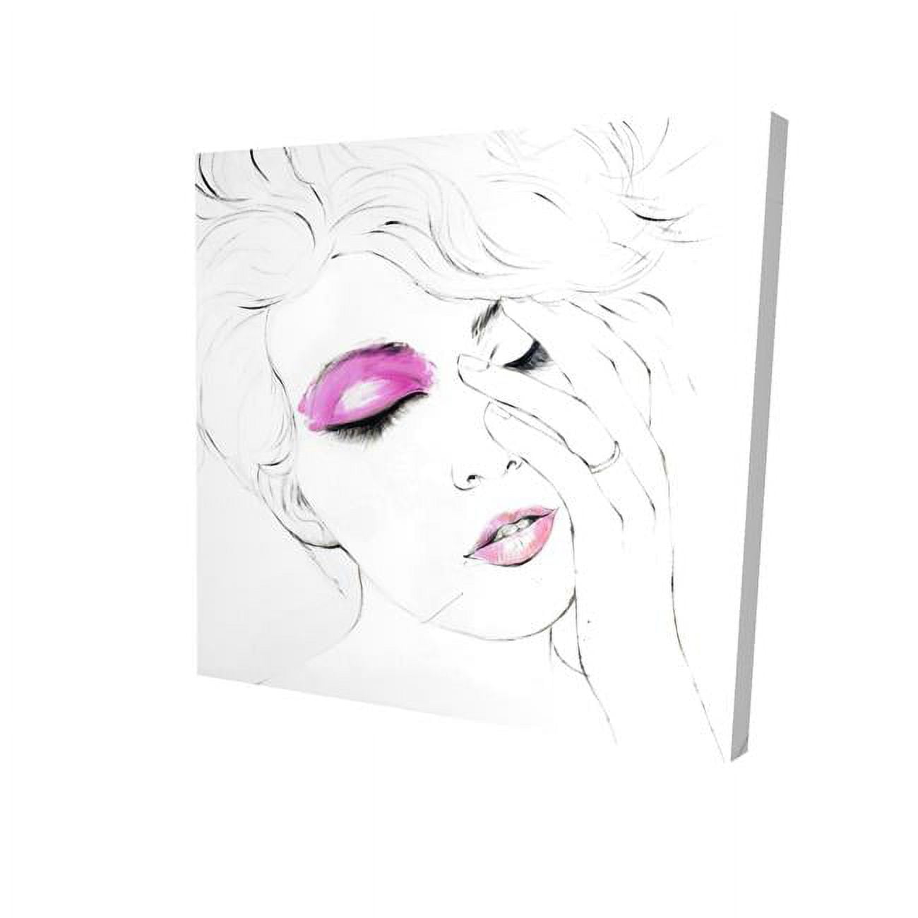 12 x 12 in. Pink Makeup-Print on Canvas
