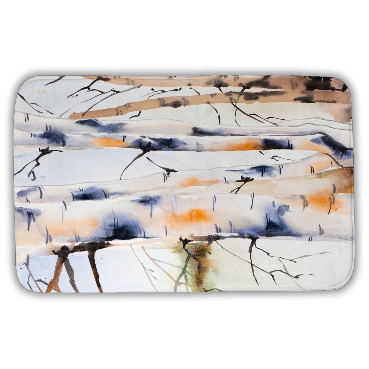 C1BM2134JP54I3 21 x 34 in. Birches Trunks - Trees Bedroom Bath Mat for Home Decor