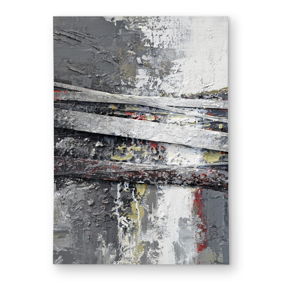 C1ROAR574FZRRW 5 x 7 ft. Industrial & Texturized Abstract Stripes Rug - Modern Outdoor Decor - Rectangle