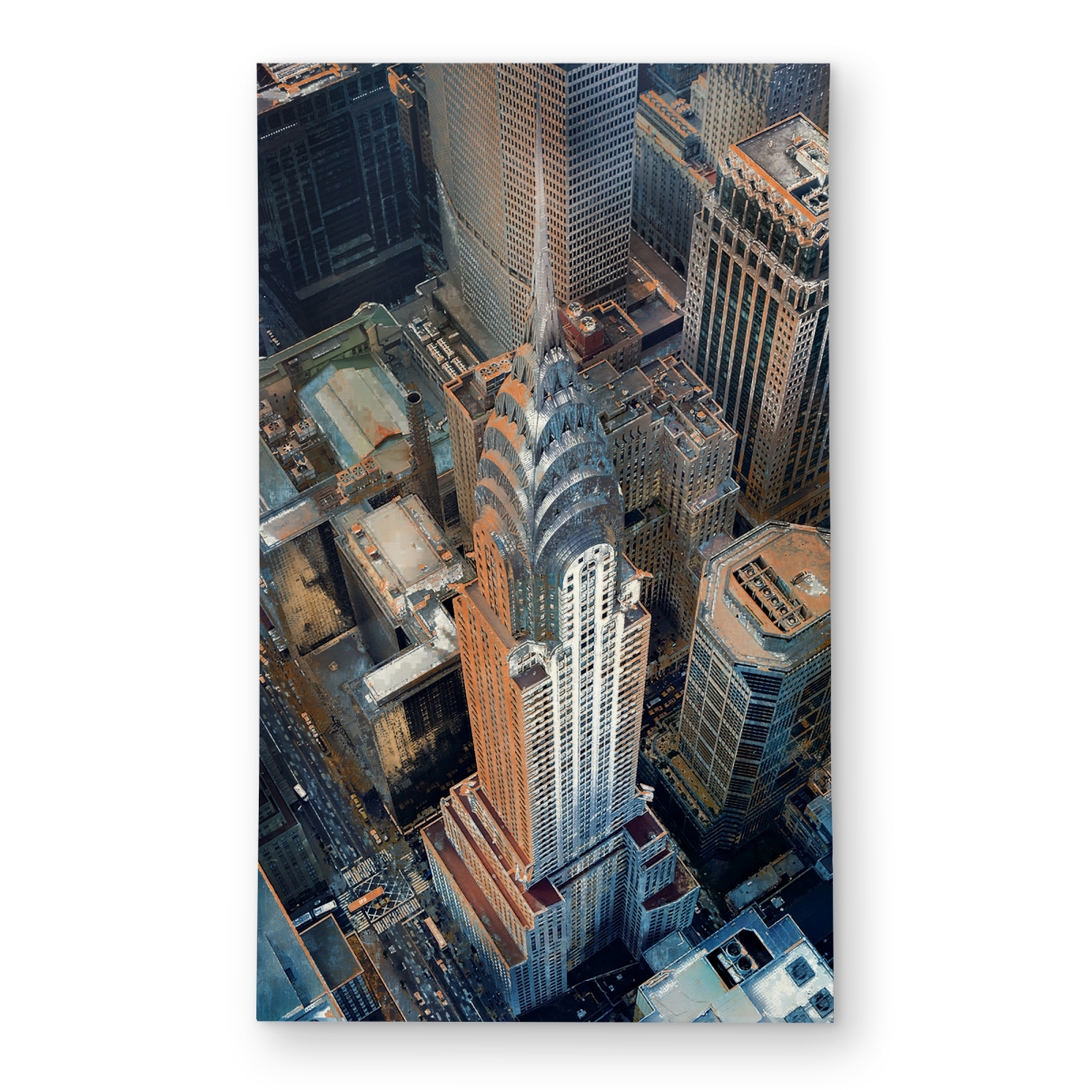 C1ROAR3575AQIB 3 x 5 ft. Chrysler Building NYC Rug - Hyperrealist Architecture Decor - Rectangle