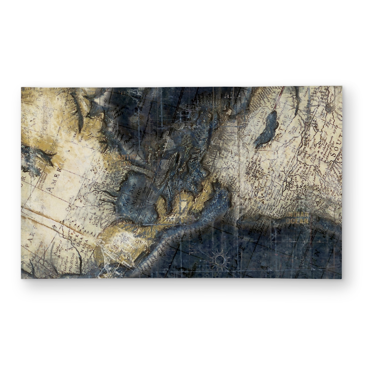 C1ROAR358V8IR3 3 x 5 ft. Old World Map Vintage Cities Outdoor Area Rug - Home Decor - Rectangle