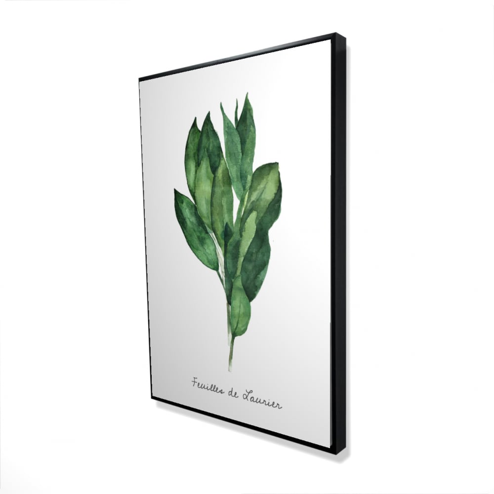 2081-3624-GA91-2 24 x 36 in. Bay Leaves Bundle - Framed Canvas Home Decor Art Print