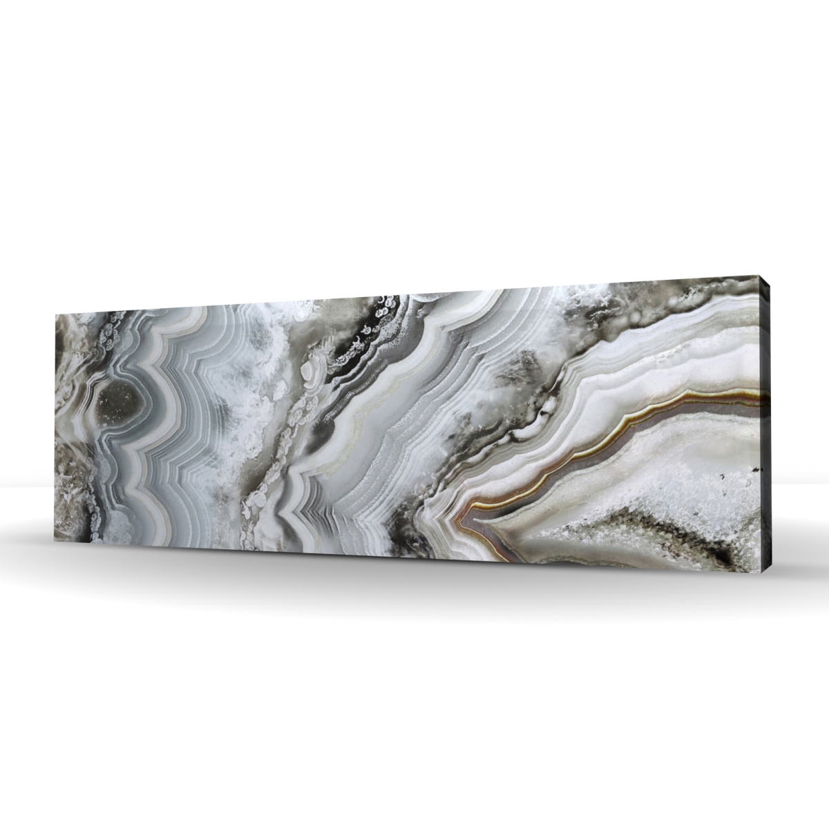 C1RC164864FLS8 16 x 48 in. Abstract Geode - Office Minerals Canvas for Home Decor