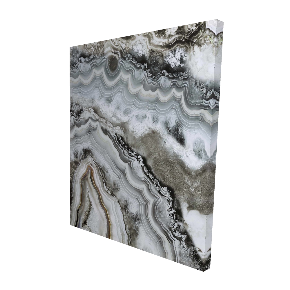 2080-6048-AB43 48 x 60 in. Abstract Geode - Hyperrealist Canvas Art for Home Decor