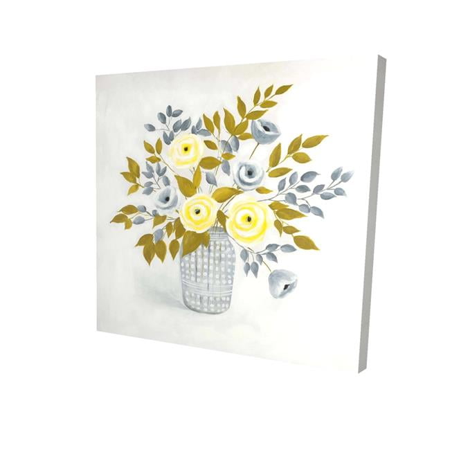 12 x 12 in. Flowers In A Vase-Print on Canvas