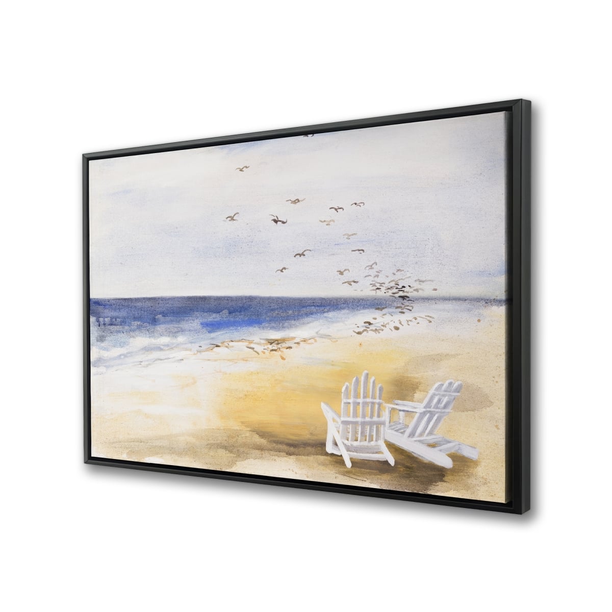 C1FC24365IALSC 24 x 36 in. Day At the Beach - Scenic Framed Canvas for Home Decor
