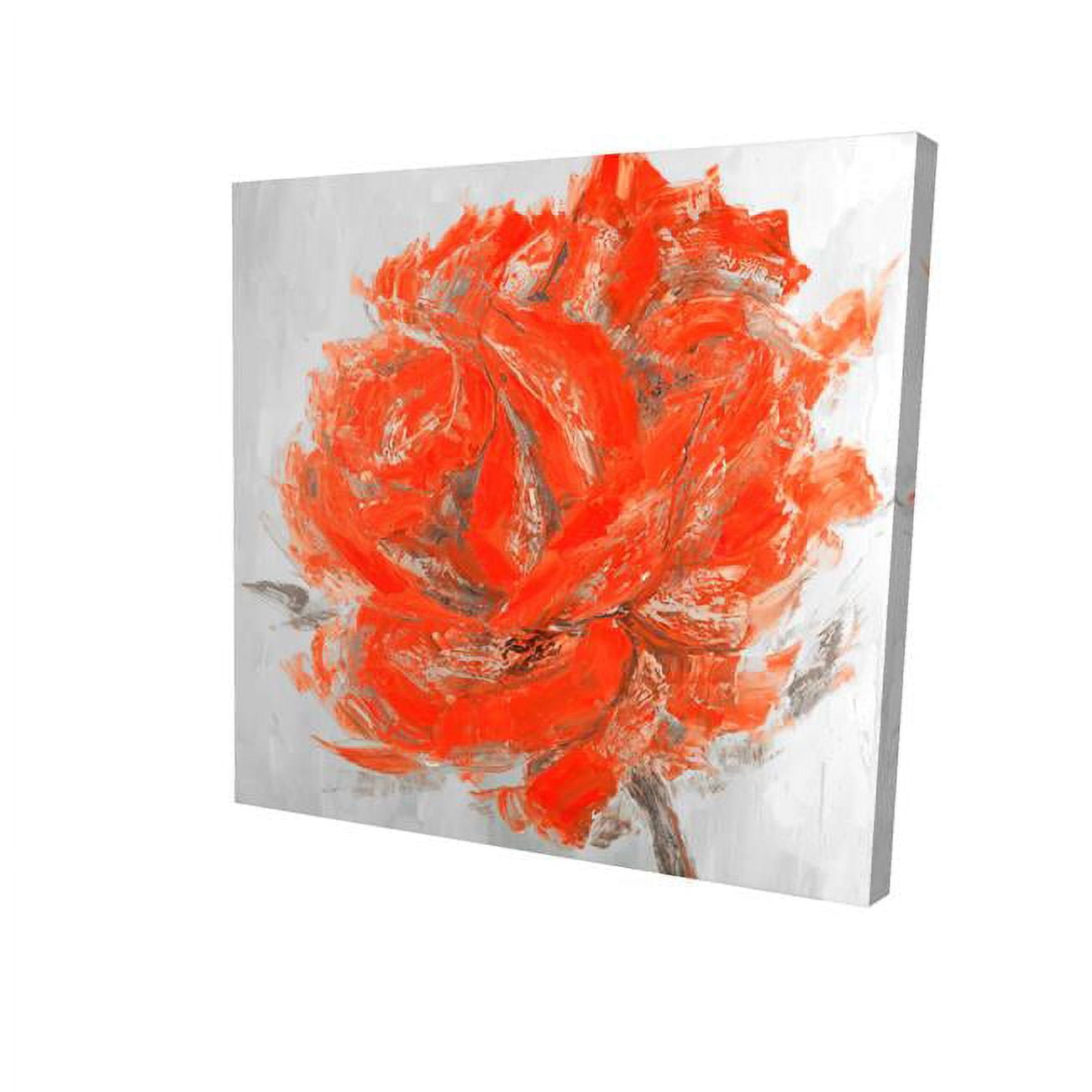 12 x 12 in. Abstract Rose-Print on Canvas