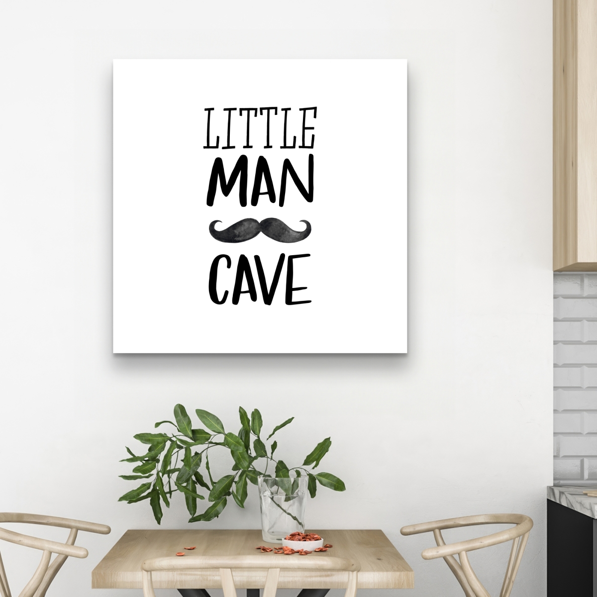 C1RC32329PPPTF 32 x 32 in. Little Man Cave - Bedroom Man Canvas for Home Decor