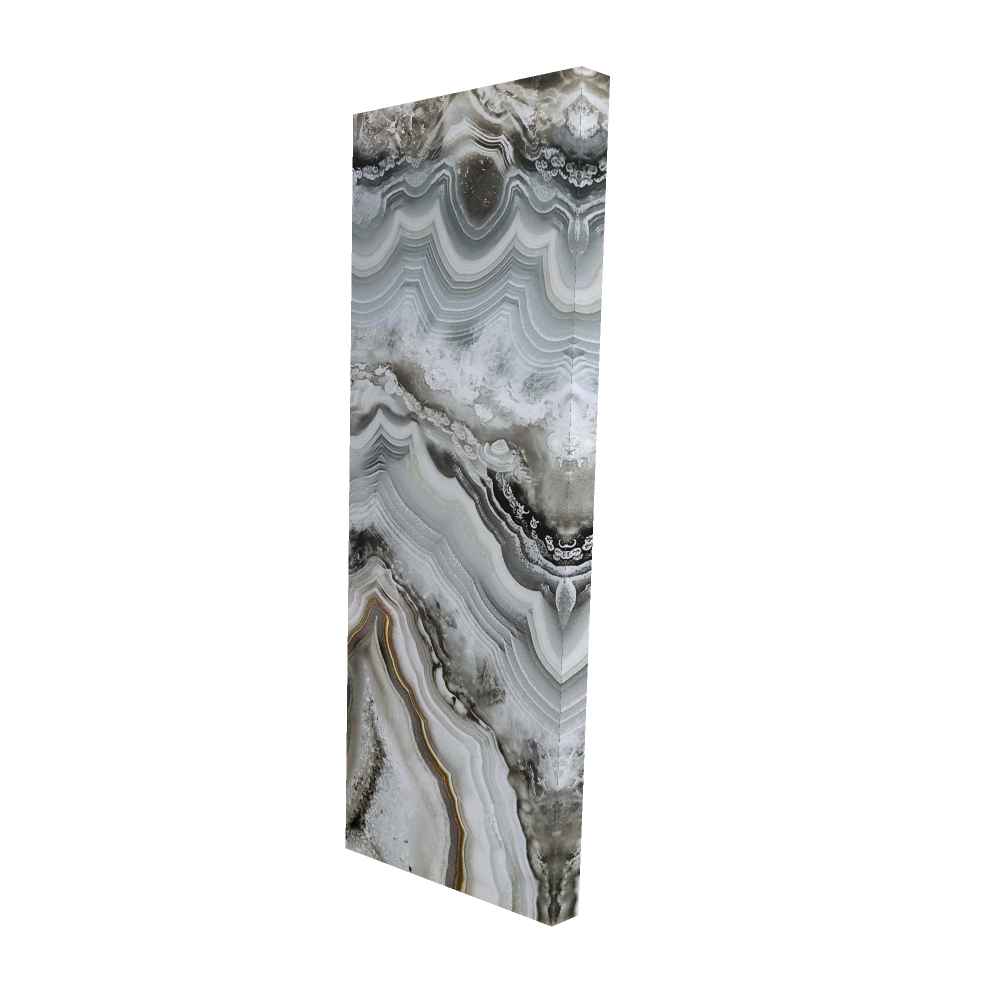 2080-6020-AB43 20 x 60 in. Abstract Geode - Hyperrealist Minerals Canvas for Home Decor