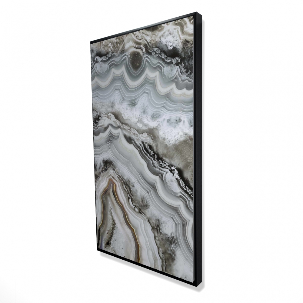 2081-4824-AB43 24 x 48 in. Abstract Geode - Framed Canvas Living Room Home Decor Art