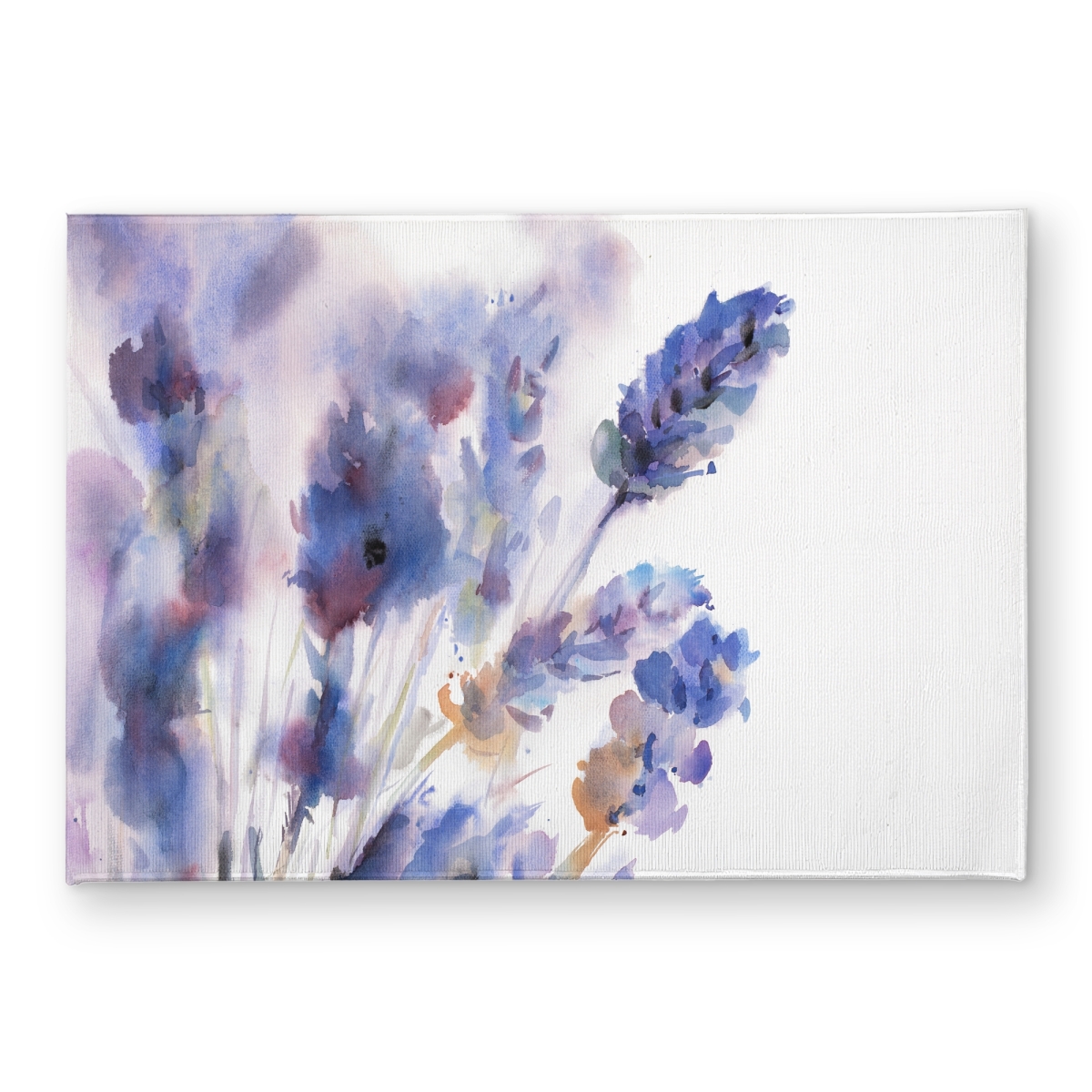 CODM1724IGXREM 17 x 24 in. Watercolor Lavender Flowers Door Mat - Purple Floral Decor