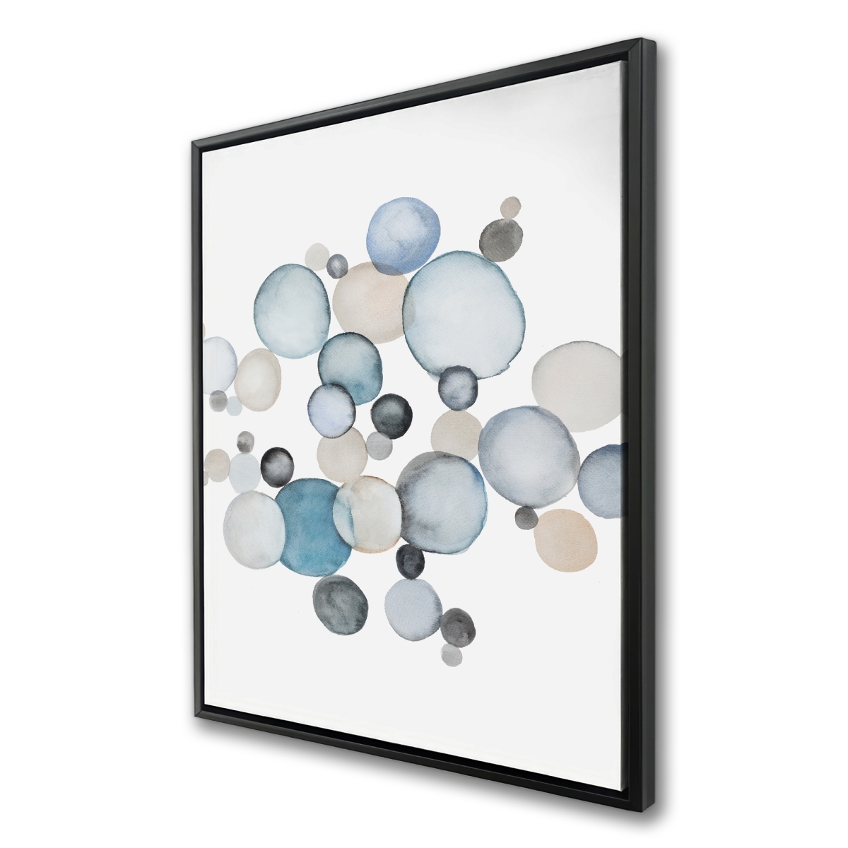 C1FC3648GK2D1H 36 x 48 in. Round Pebbles - Minimalist Framed Canvas for Home Decor