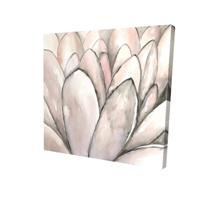 12 x 12 in. Blush Pink Flower-Print on Canvas