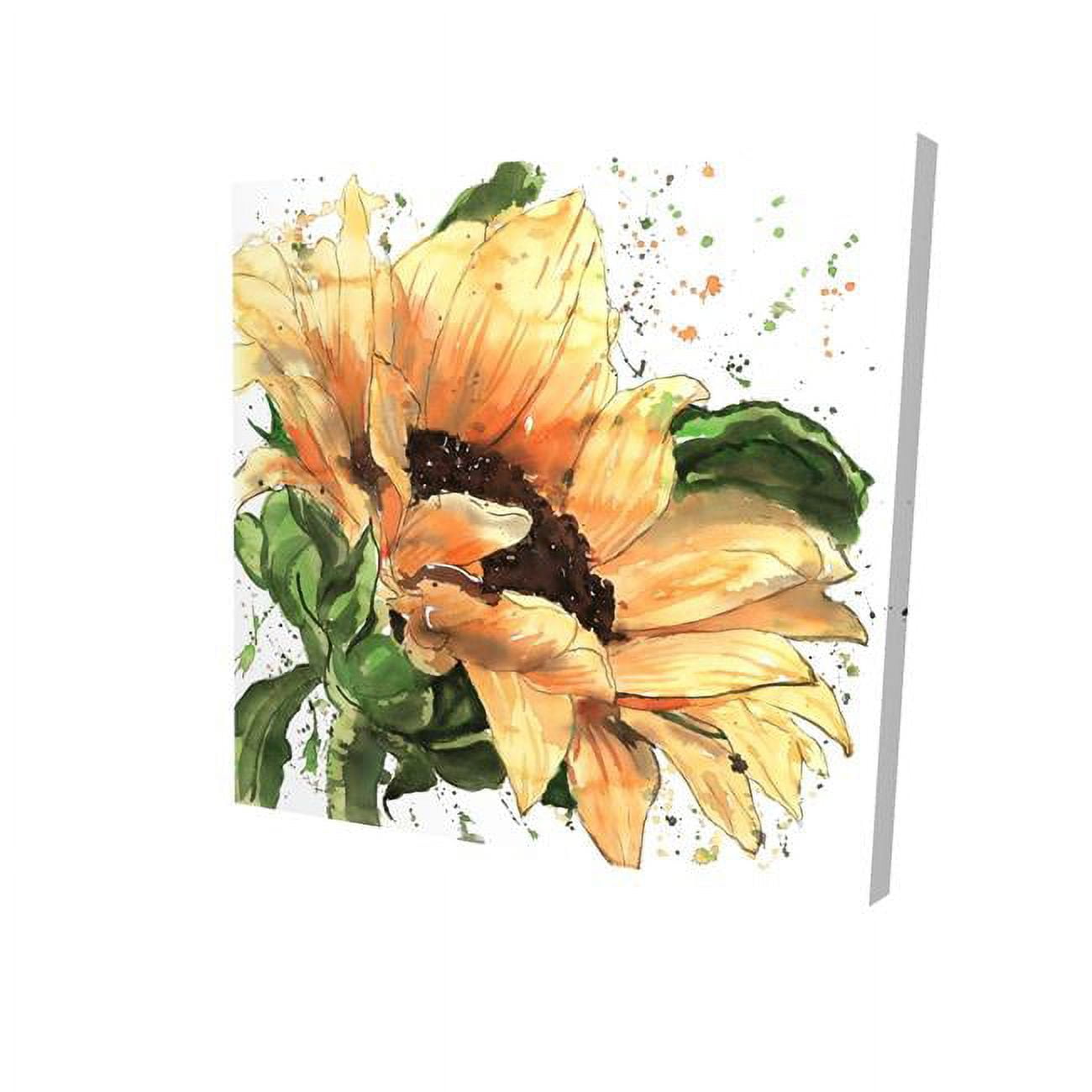 12 x 12 in. Sunflower In Bloom-Print on Canvas