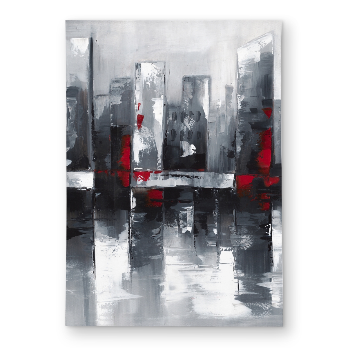 C1ROAR57R3MPS4 5 x 7 ft. Abstract Cityscape - Building Industrial Outdoor Area Rug - Rectangle