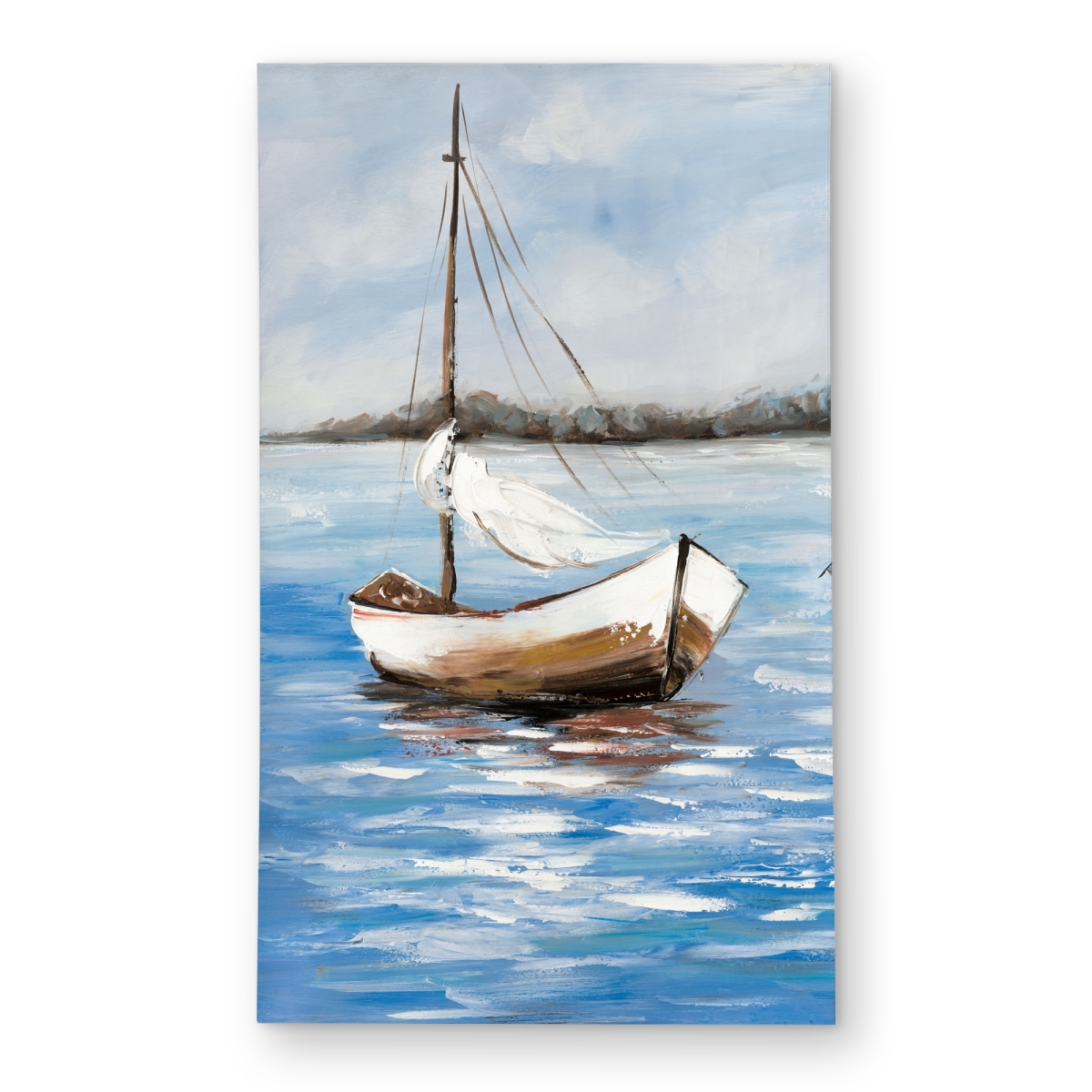 C1ROAR35FK4QHV 3 x 5 ft. Two Boats on the Water Outdoor Area Rug - White Travel Decor - Rectangle