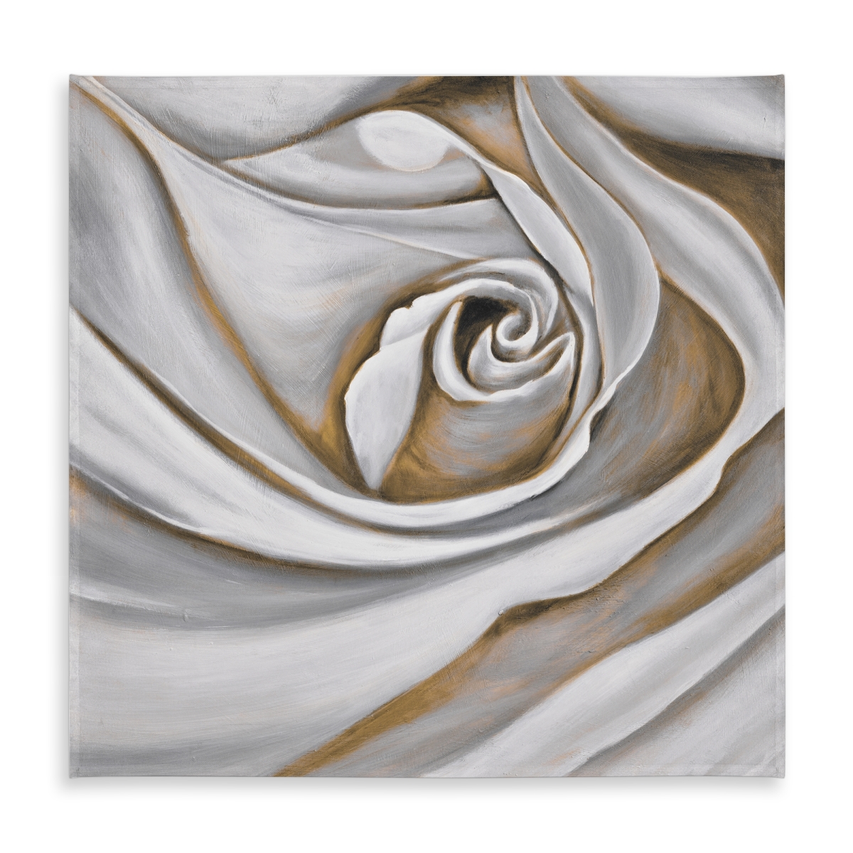 Picture of Begin Home Decor C1TC58589KE5VZ 58 x 58 in. White Rose Closeup Tablecloth - Floral Gray Home Decor