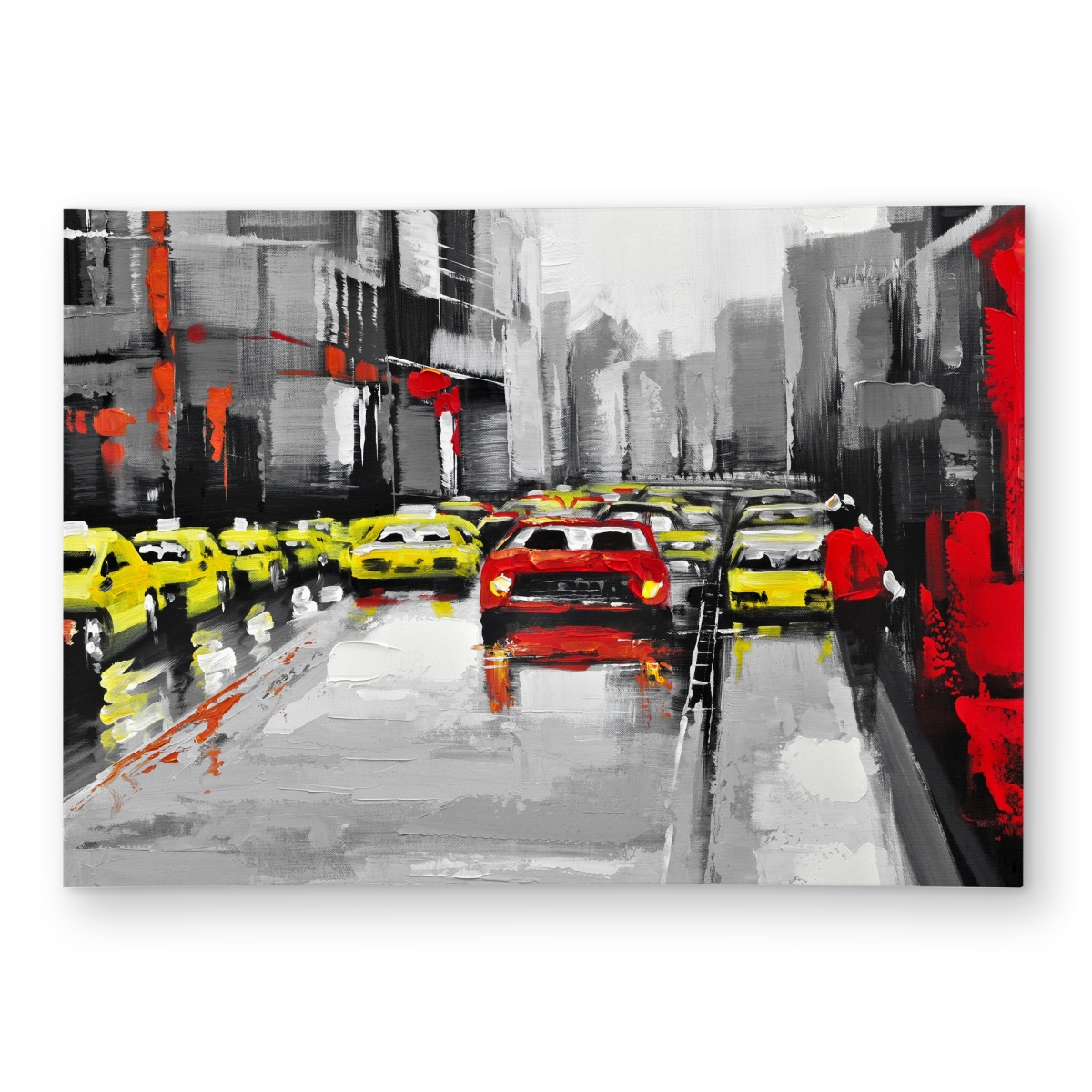 C1ROAR57HGIXAG 5 x 7 ft. Abstract Traffic By a Rainy Day - Outdoor Area Rug - Home Decor - Rectangle