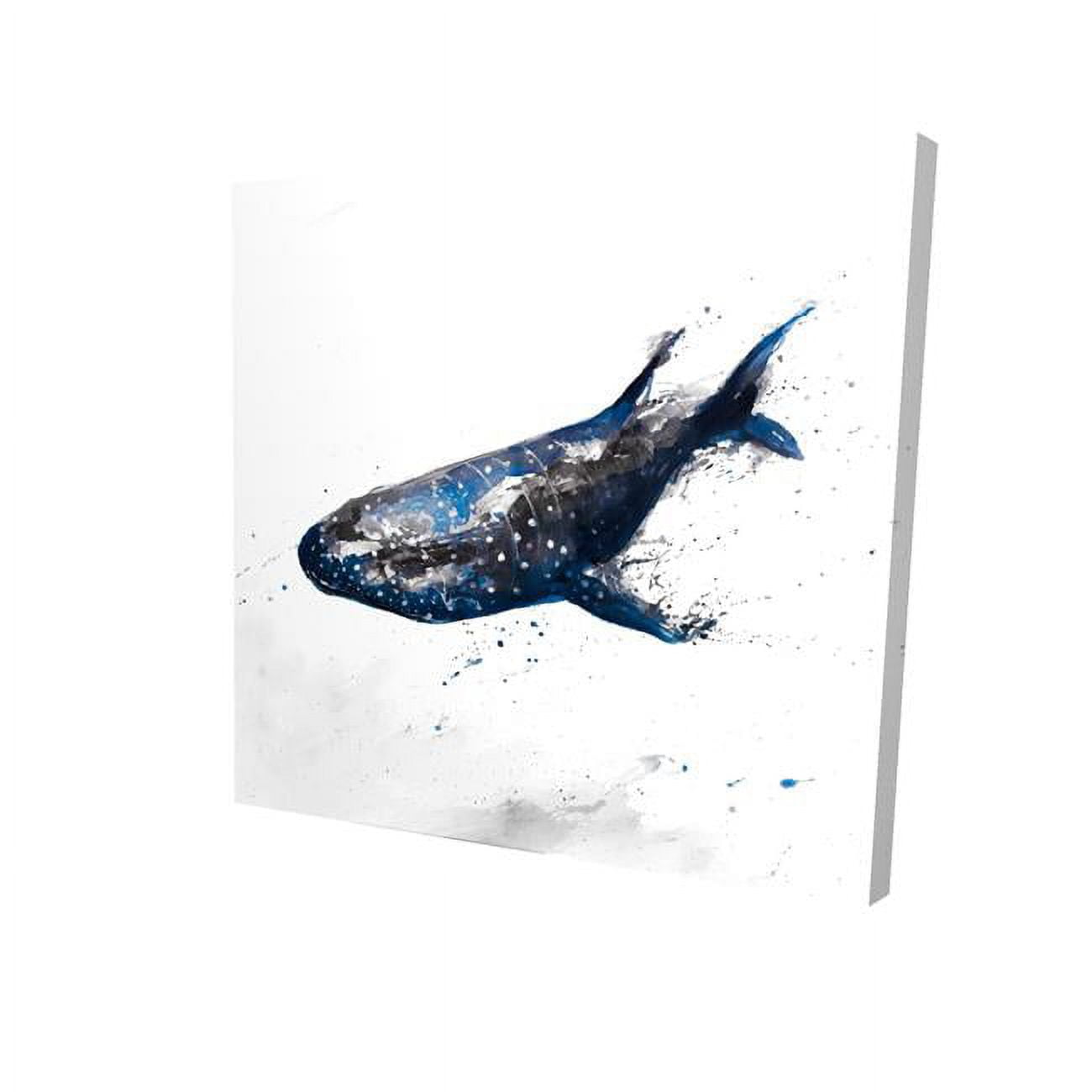 16 x 16 in. Abstract Whale Shark-Print on Canvas