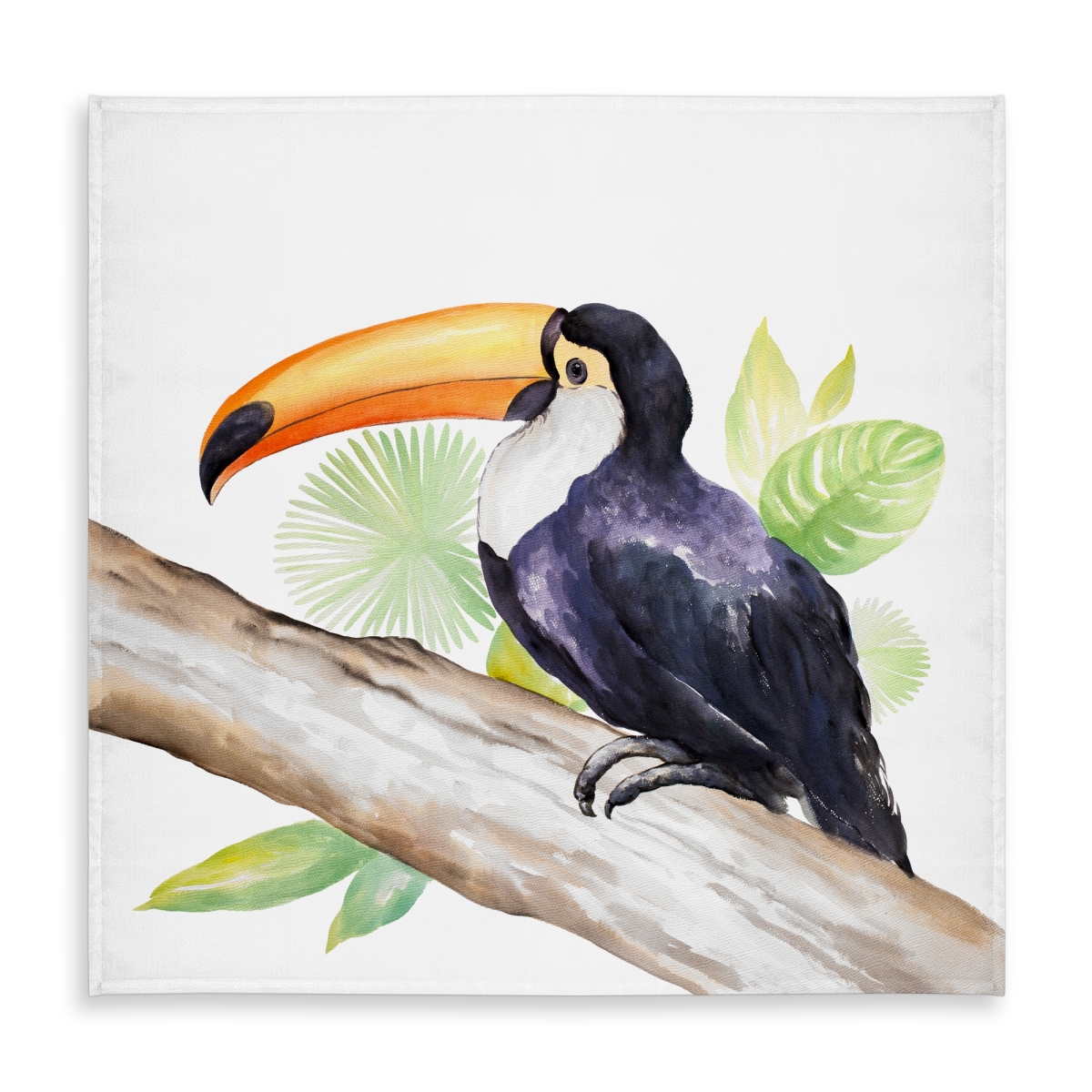 Picture of Begin Home Decor C1TC5858BR5XM2 58 x 58 in. Toucan Perched Tablecloth - Indoor & Outdoor Bird Decor