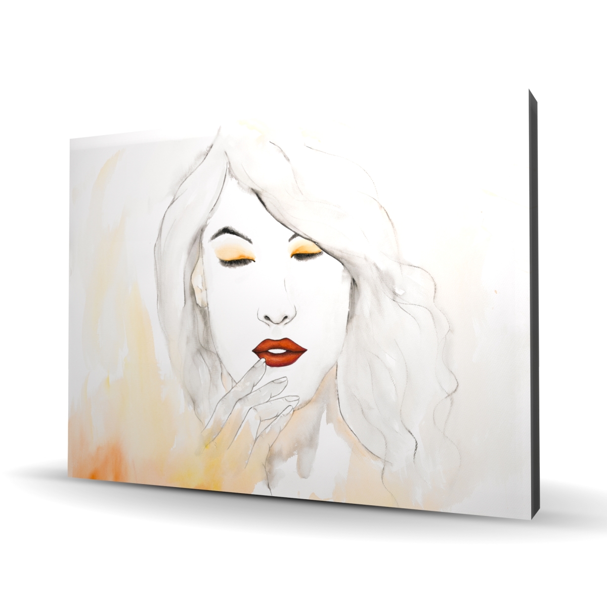 C1RC364880F3HG 36 x 48 in. Portrait in Watercolor - Figurative Romantic Canvas Art