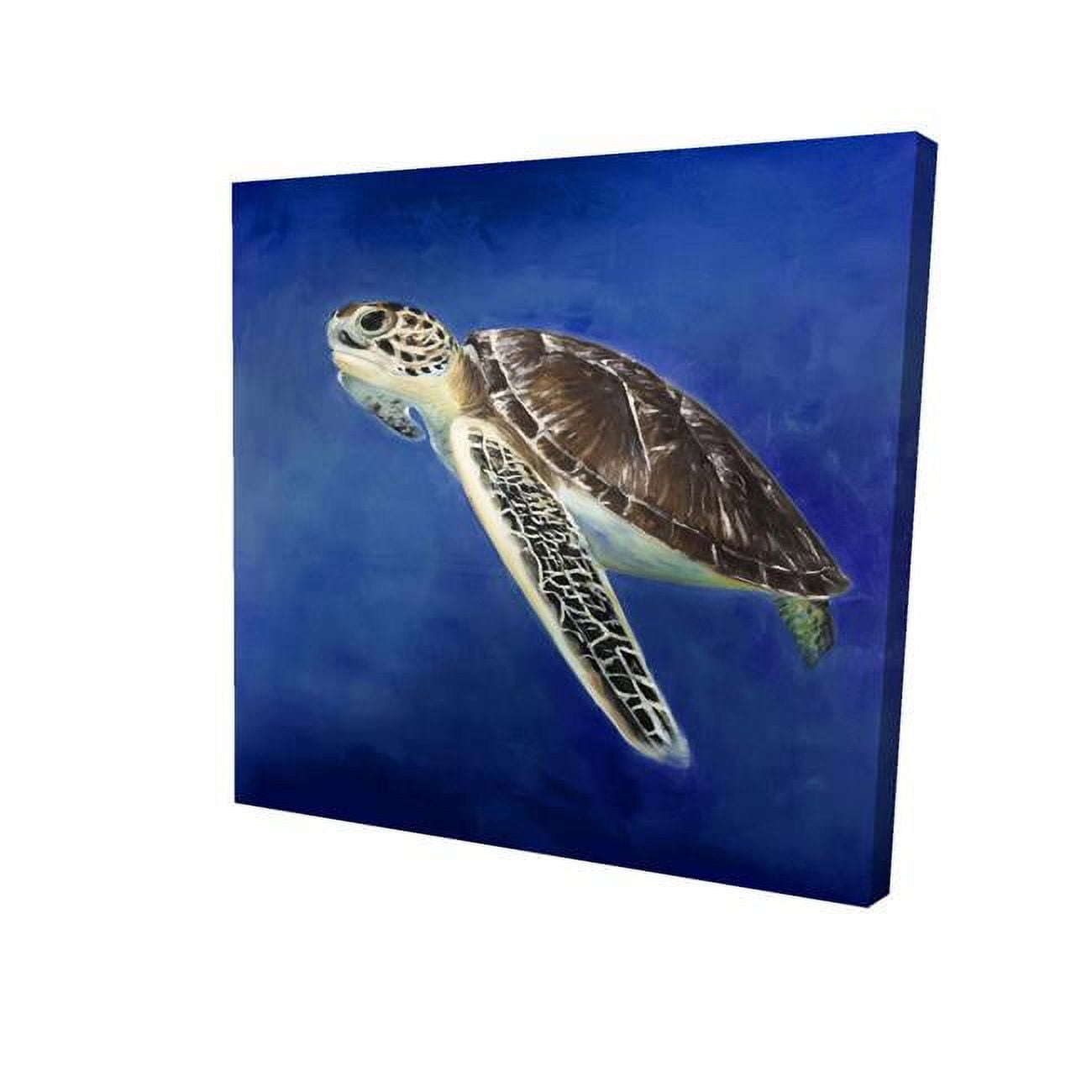 16 x 16 in. Beautiful Sea Turtle-Print on Canvas