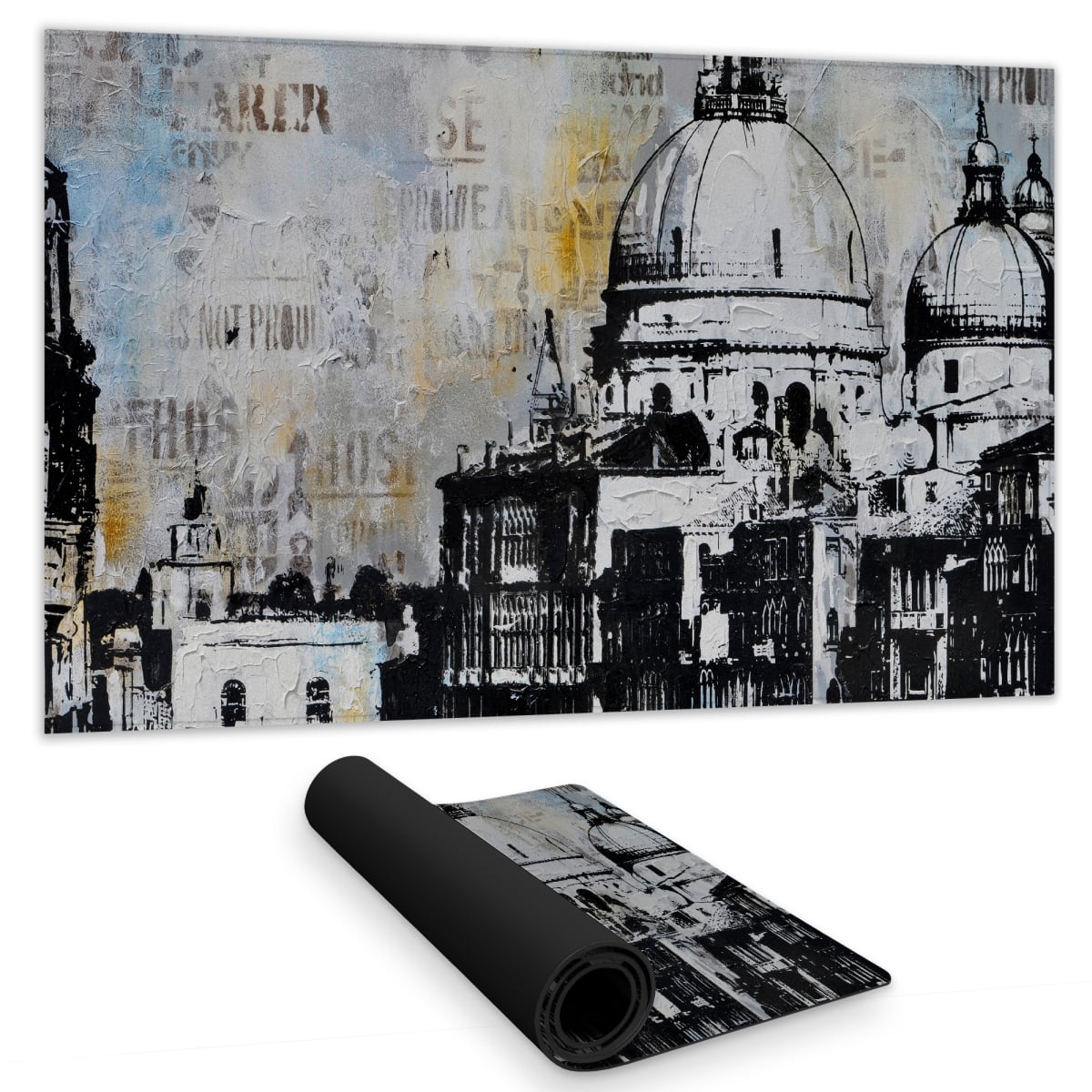 C1DM1424DL6940 14 x 24 in. Basilica of Santa Maria Della Salute Gaming Mat - Home Decor