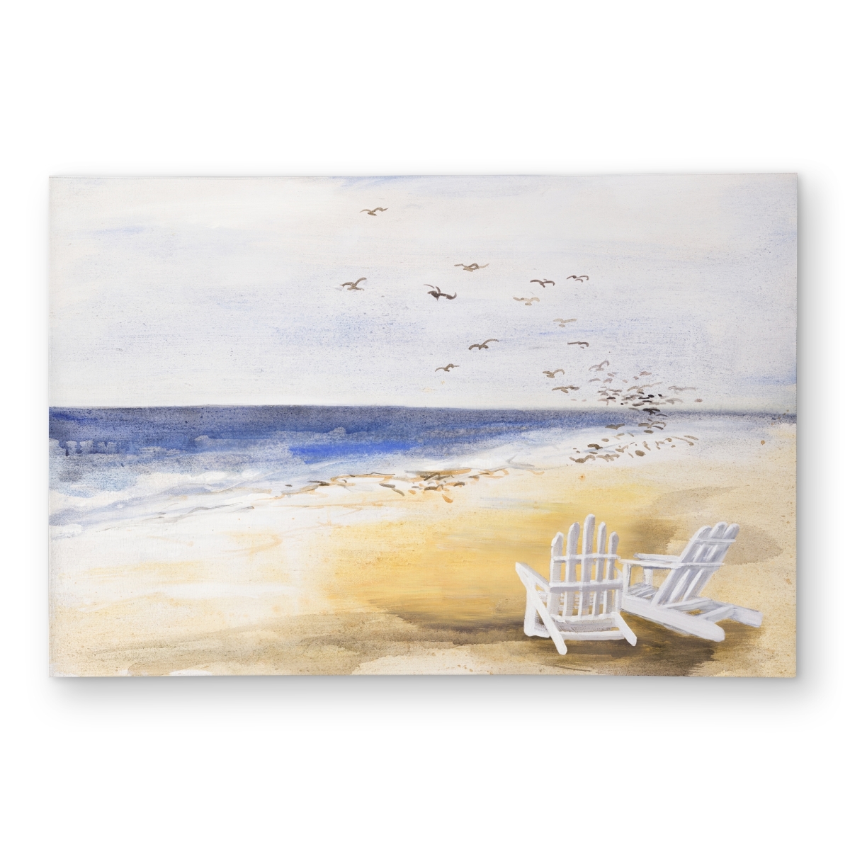 C1ROAR4663VUB0 4 x 6 ft. Day At the Beach - White Scenic Outdoor Area Rug for Home Decor - Rectangle
