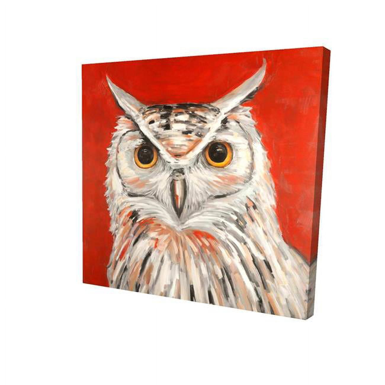 16 x 16 in. Colorful Eagle Owl-Print on Canvas