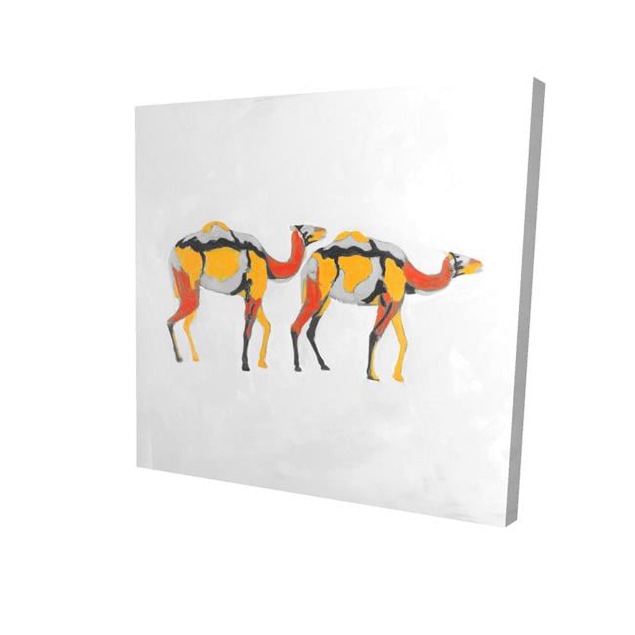 16 x 16 in. Abstract Dromedaries-Print on Canvas