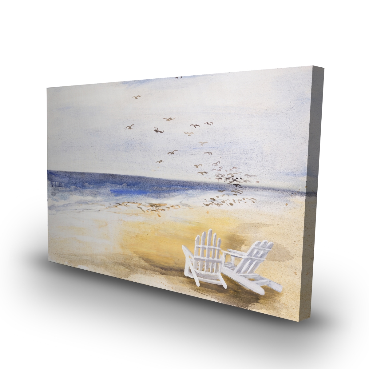 C1RC2436AOUT0W 24 x 36 in. Day At the Beach - Scenic Blue Canvas for Home Decor