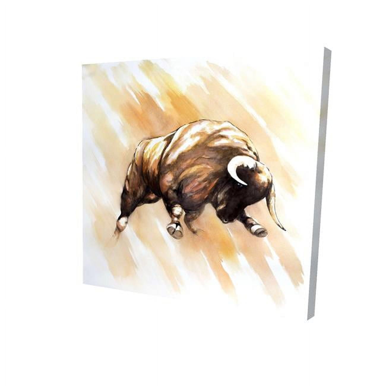 16 x 16 in. Bull to Attack-Print on Canvas