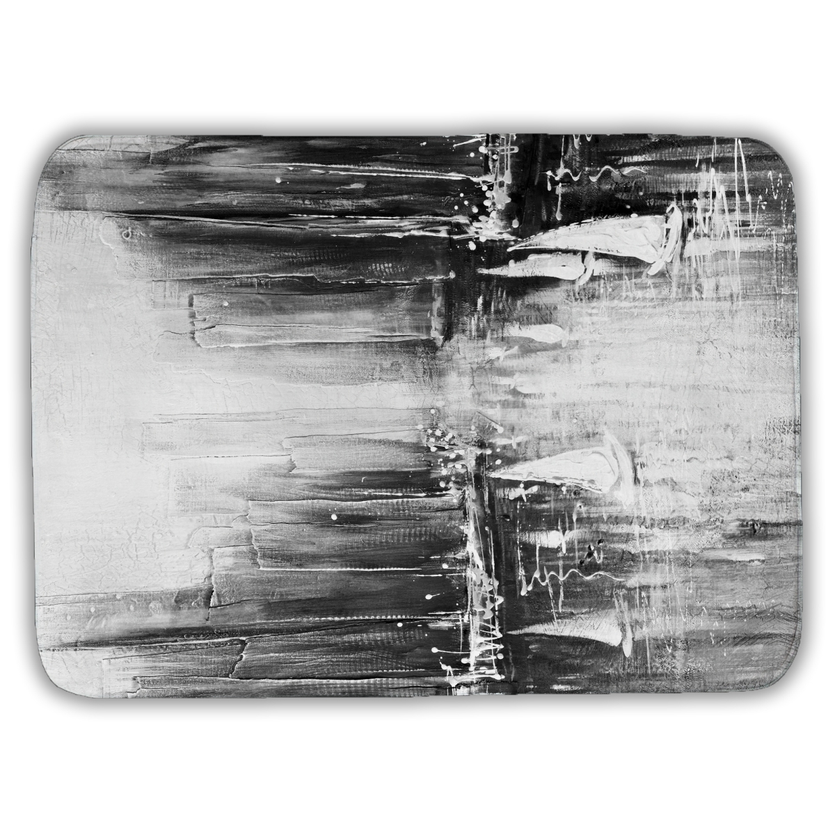 C1BM172414IWD4 17 x 24 in. Grayscale Boats on the Water Bath Mat - Coastal Home Decor
