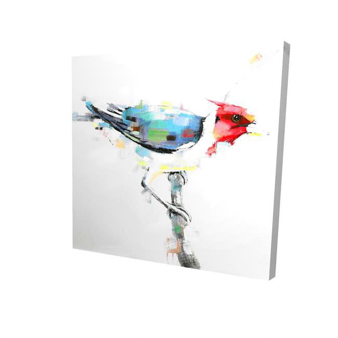16 x 16 in. Colorful Woodpecker-Print on Canvas