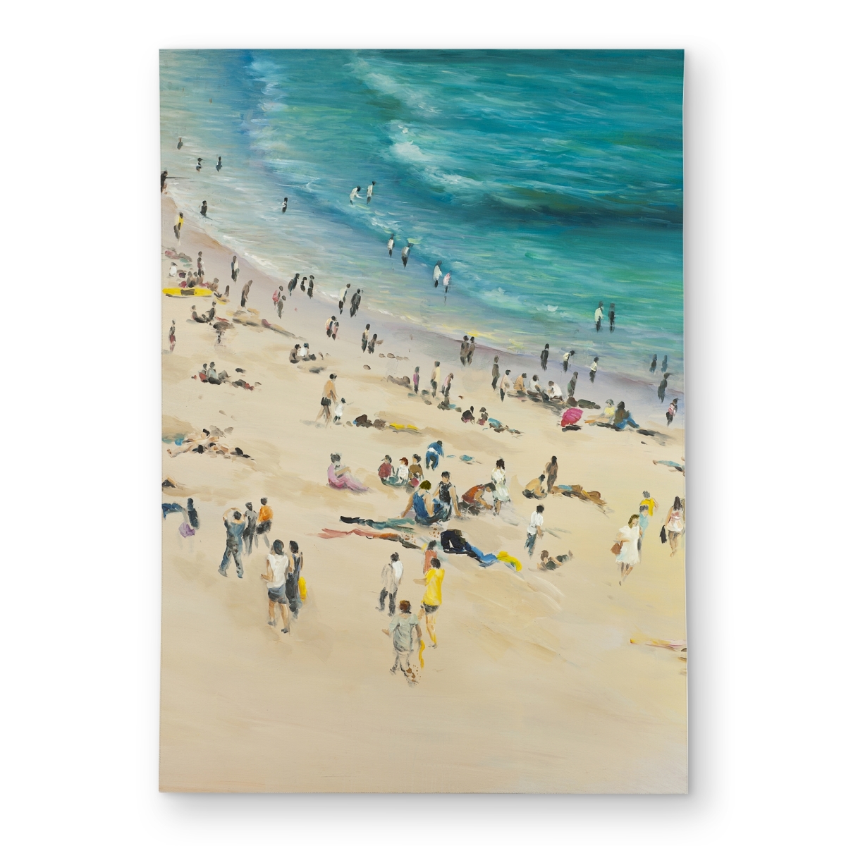 C1ROAR57L2UFHB 5 x 7 ft. Summer Crowd At the Beach - Contemporary Outdoor Area Rug - Rectangle