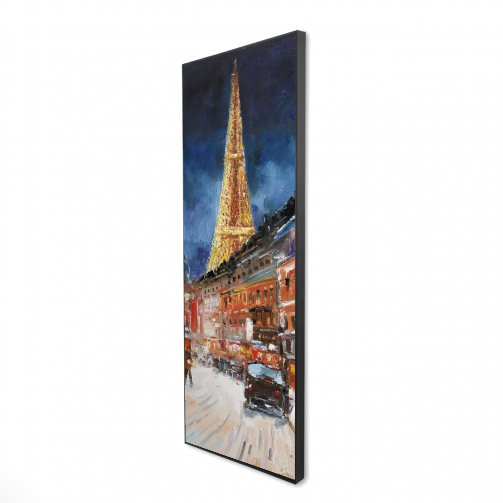 2081-6020-CI170 20 x 60 in. Illuminated Paris - Contemporary Framed Canvas Home Decor