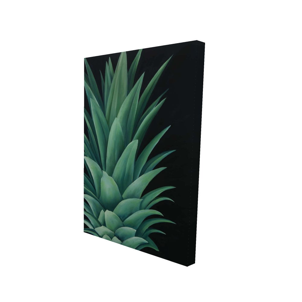 2080-3624-GA104 24 x 36 in. Pineapple Leaves - Exotic Canvas Art for Home Decor - Unique