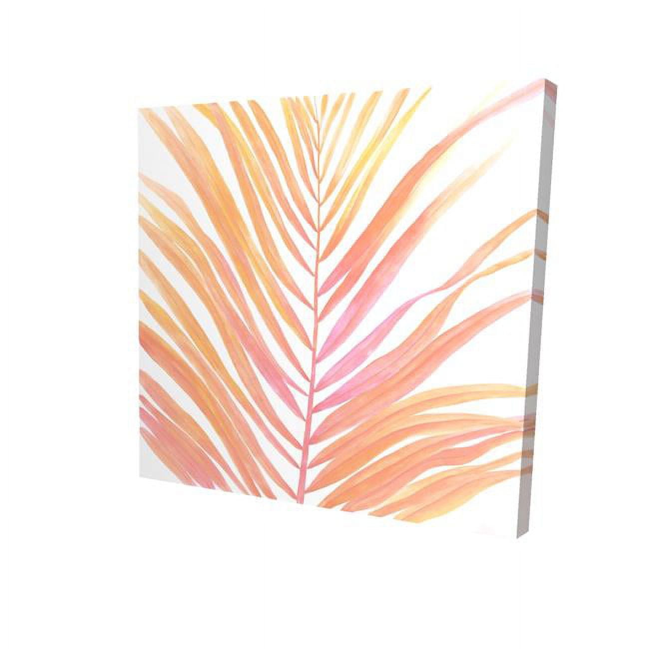16 x 16 in. Glam Palm Leaf-Print on Canvas