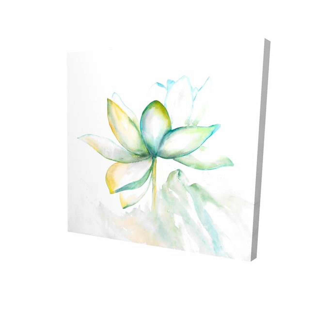16 x 16 in. Abstract Lotus Flower-Print on Canvas