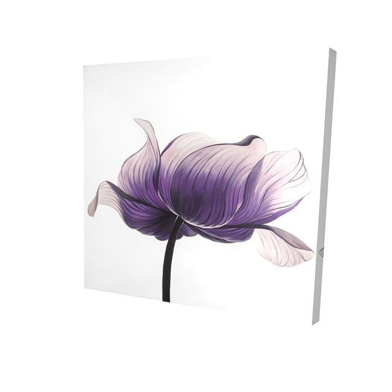 16 x 16 in. Purple Anemone Flower-Print on Canvas