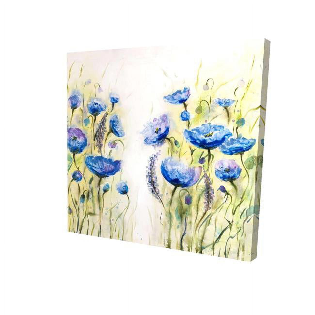 16 x 16 in. Blue Garden-Print on Canvas