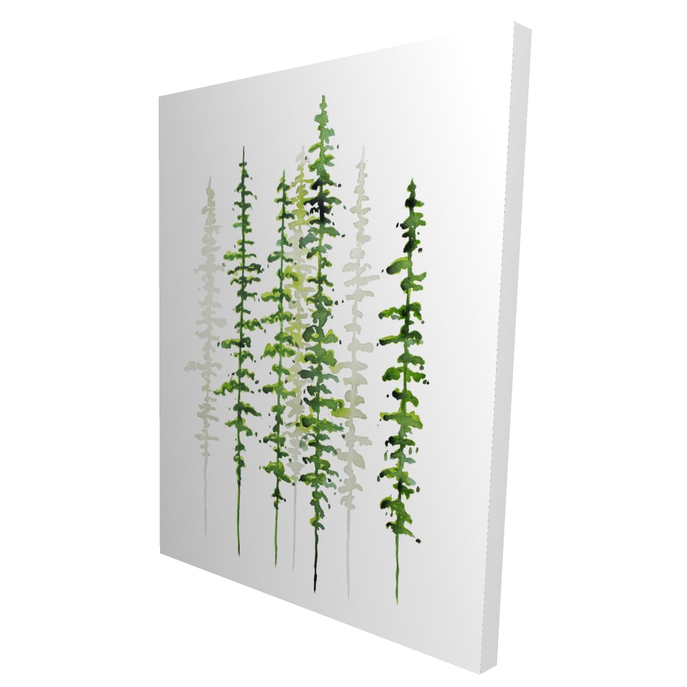 2080-4836-LA142 36 x 48 in. Minimalist Trees - Holidays Canvas for Home Decor - Elegant Art