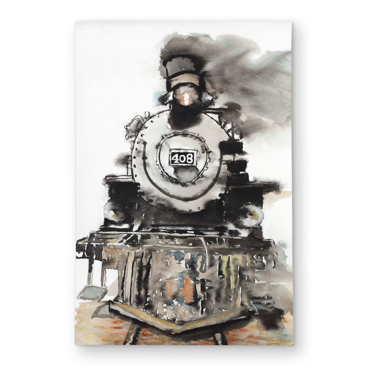 C1ROAR230KQ8OK 2 x 3 ft. Vintage Train Outdoor Area Rug - Vintage Transportation Decor - Rectangle