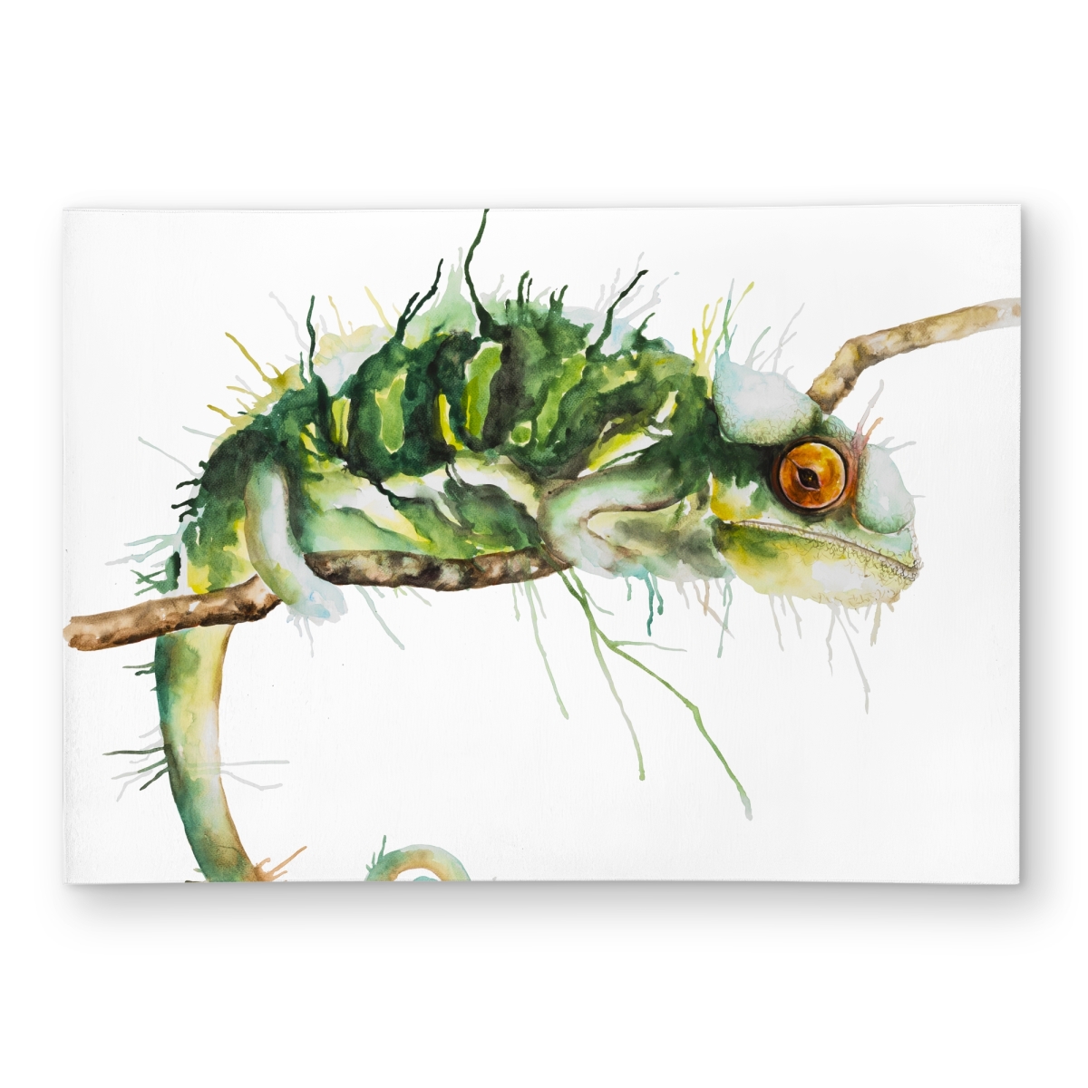 C1ROAR57BSP3S0 5 x 7 ft. Chameleon on the Lookout - Outdoor Reptile Area Rug - Home Decor - Rectangle