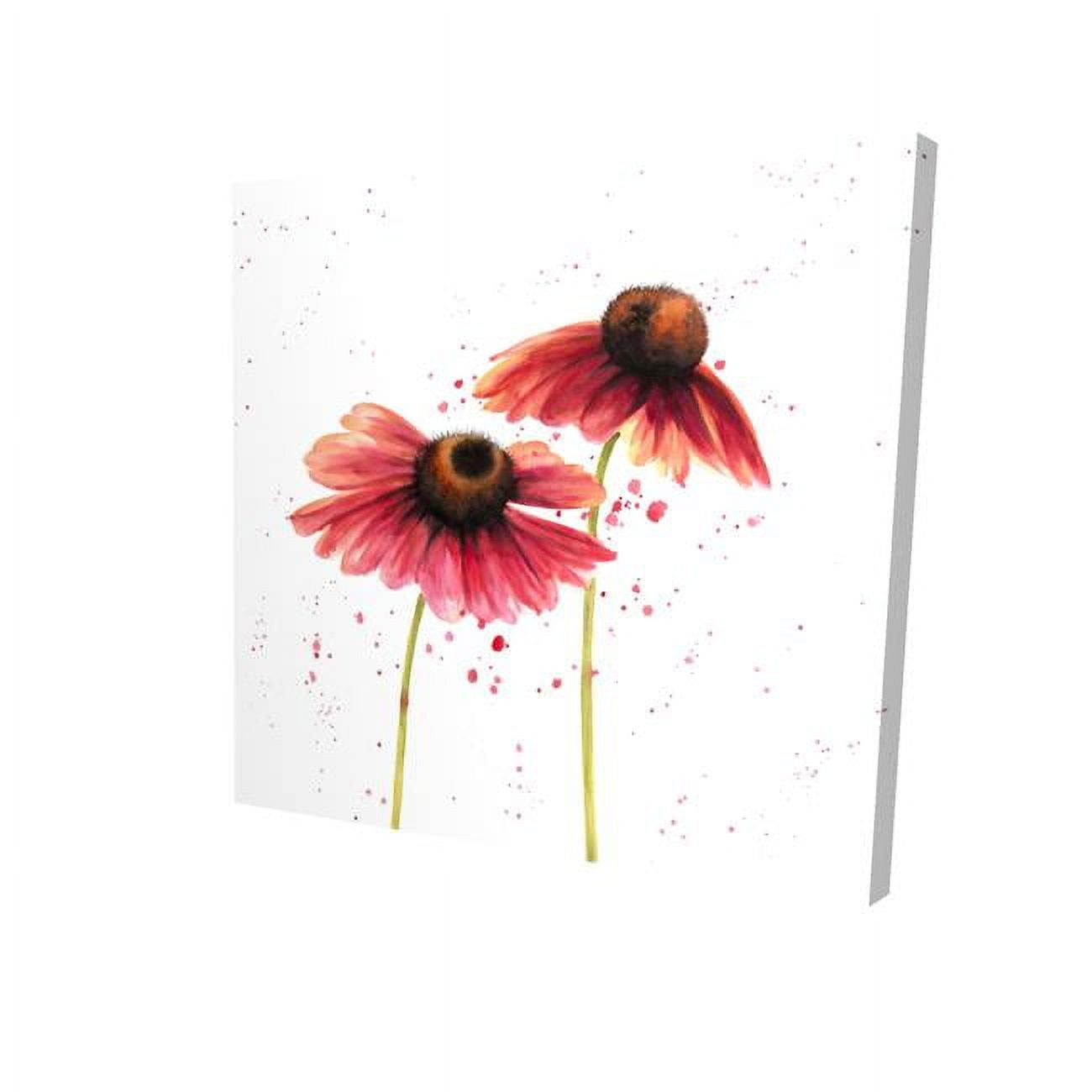 16 x 16 in. Two Pink Daisies-Print on Canvas