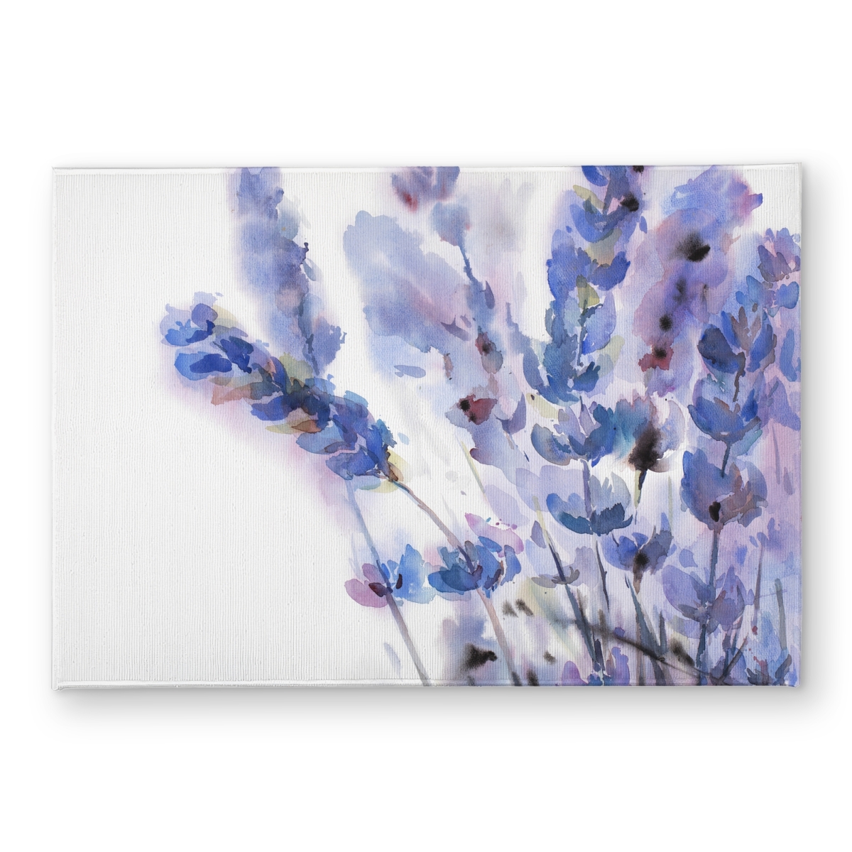 CODM17241XM231 17 x 24 in. Watercolor Lavender Flowers Door Mat - Purple Farmhouse Decor